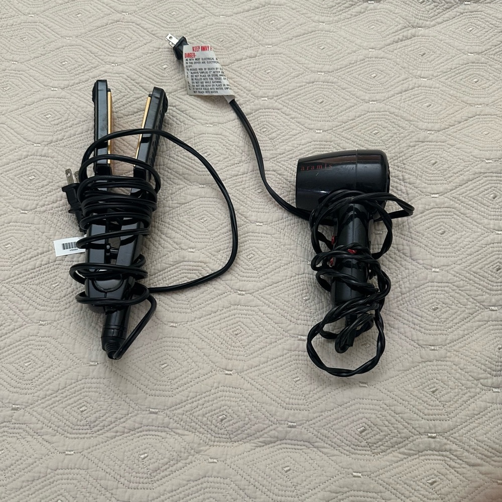 Professional Hair dryer and flat iron set